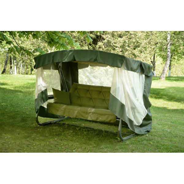 Качели садовые 4-х местные с москитной сеткой "Савана" (Garden Story)